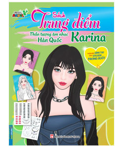 SÁCH - Sách trang điểm thần tượng âm nhạc Hàn Quốc - KARINA (thỏa súc sáng tạo cùng sticker trong suốt)