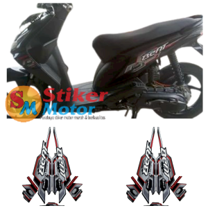 striping beat standart stiker striping motor honda beat 2008 hitam