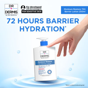 Dr Dermis Moisture Restore 72H Barrier Lotion 250ml | Moisture for Normal Dry & Sensitive Skin