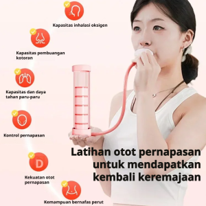 Pelatih Dumbbell Portabel Latihan Dasar Panggul Latihan Perut Pernapasan Perut Dumbbell Diafragma Pernapasan Perut Pelatih Kekuatan Inti Alat Pengencangan Wajah Latihan Paru-paru