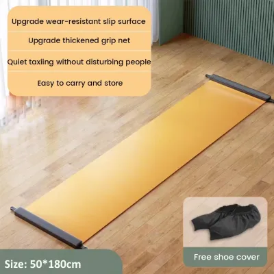 Cham mat speed skating training fitness equipment sliding board household Yoga mat Fitness Smooth Mat 健身滑行板