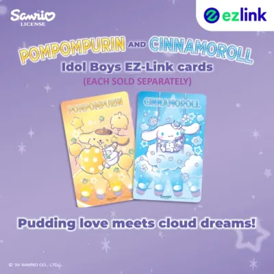 Limited Edition - Sanrio Characters Hello Kitty My Melody Twin Stars EZ Link Card (Lazada Exclusive) EzLink Card / LED EZ-Link Charm / Omamori Charm with $0 - $5 Stored Value (While Stock Lasts!)!