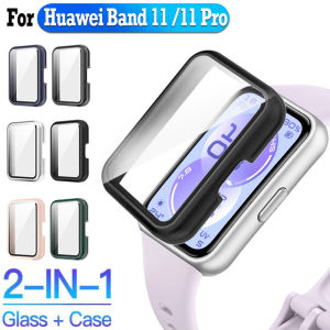 Kính cường lực + Ốp lưng cho Huawei Band 11 Pro Band11 Bảo vệ màn hình Khung viền Vỏ bảo vệ