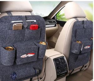 6in1 Car Back Seat Organiser Backseat Hanging Storage Bag Pouch Organizer Bottle Tissue Box Holder
