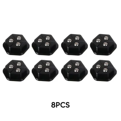 4-Pack Self-Adhesive Silent Ball Universal Wheel Furniture Caster Stainless Steel 360° Swivel Pulley
