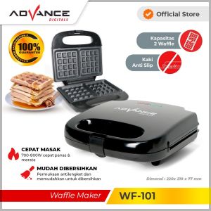 Alat Pemanggang Waffle Maker Advance WF-101 / WF-206 - Cetakan Waffle 2 Lapis Advance WF101 / WF206 Alat Pemanggang Roti - Pencetak Roti Tidak Lengket~BRO