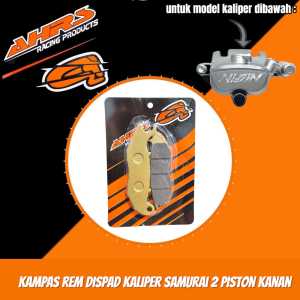 KAMPAS REM DISPAD KALIPER SAMURAI BRAKE 2 PISTON KANAN AHRS RACING