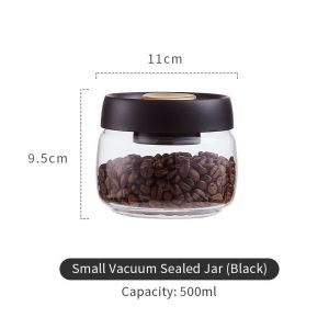 BMWA โหลแก้วสูญญากาศ แท้จากญี่ปุ่น สำหรับใส่ชา ผงชา และกาแฟ ป้องกันอากาศเข้า Glass Coffee Canister