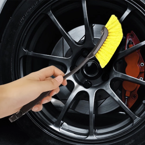Car Wheel Tire Wash Cleaning Brush Car Rim Scrubber Cleaner Duster Handle Car Tyre Cleaning Detail