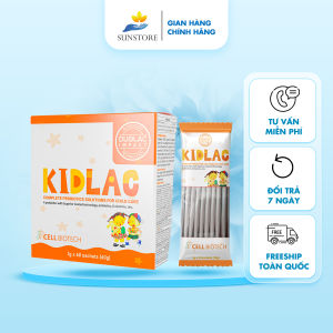 Men vi sinh KIDLAC cho bé hỗ trợ tiêu hoá đường ruột bổ sung vitamin lợi khuẩn chống tiêu chảy táo bón nốn trớ trào ngược suy dinh dưỡng ở trẻ em - SUNSTORE.OFFICE
