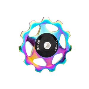 Aluminum Alloy Guide Wheel Rear Derailleur Pulley Replacement Part 11T Metal Bearing Bicycles Rear Derailleur Pulley