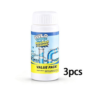 Original Wild Tornado Powerful Sink and Drain Cleaner Fast Clog Removal Quick Foaming Agent (3pcs)