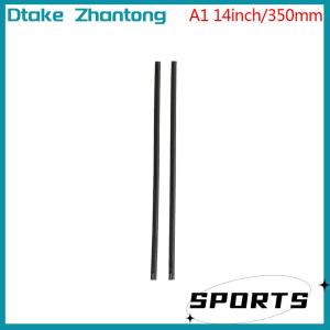 Dtake 2Pcs Car soft rubber bone windshield wiper blade refill strips 6mm 14-22