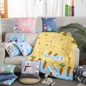 POTIKA หมอนเด็ก ที่นอนเด็ก 100X150cm หมอนผ้าห่ม พกพาไปเที่ยวได้สะดวก ใช่งานง่าย เก็บสะดวก หมอนผ้าห่ม ผ้าห่มผ้าห่มเด็ก