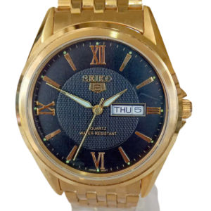 Đồng hồ SEIKO NAM Side lớn 38mm Mặt kính đá saphia.Vỏ mạ vàng Sang trọng.Máy quạt nhật Hàng mới 100%