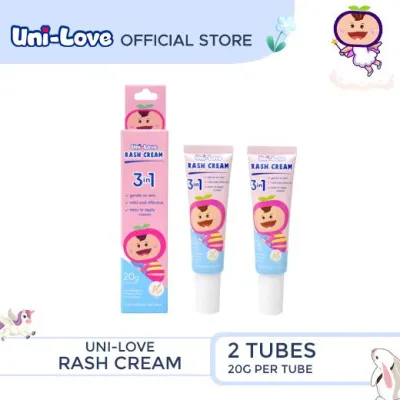UniLove Rash Cream with Oats 20g (Mild and Effective) Pack of 2