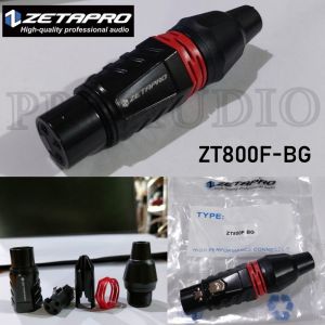 Jack Canon XLR Female ZETAPRO ZT 800F BG / ZT800F BG / ZT800F -BG BETINA ORIGINAL Jek Cewek Perempuan Conector Audio XLR Zetapro - Body Besi