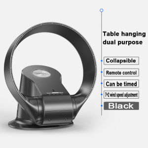 JINGKE Bladeless Wall Fan Silver/White/Black Desktop Fan Household Remote Control Shaking Head Air Circulation Fan