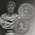 Cardinal Virtues Coin Stoic Challenge Coin Four Virtues Stoicism Medallion Daily Stoic Reminder Coin. 