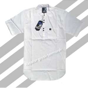 Baju lebaran 2025 Koko Kurta Pakistan Pria Dewasa Atasan Muslim Pria terbaru Lengan Pendek terlaris