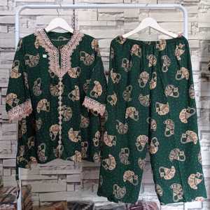 Setelan Renda Arab Jumbo LD 130 Rayon Tebal Nyaman