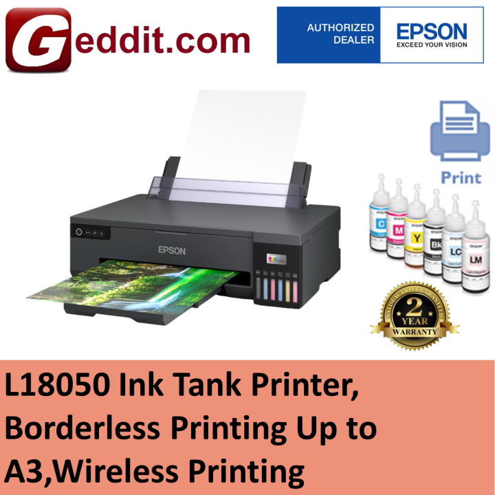 Epson L1800 / L18050 Ink Tank Printer, Borderless Printing Up To A3 ...