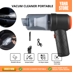 Vacum Cleaner Mobil Portable Mini 2in1 Alat Penyedot Kotoran Debu Lantai Mobil Kasur - Yaha Store