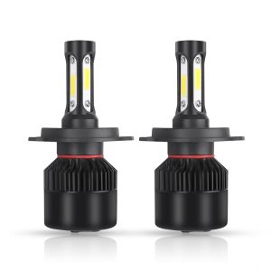 🇲🇾(Malaysia Stock) 2PCS H4 Headlight Bulb 200% Brighter COB LED Car Headlight Bulb 6000K White Super Bright 30000 Hours Lifespan Waterproof Automotive Headlight Bulb 1 Pair