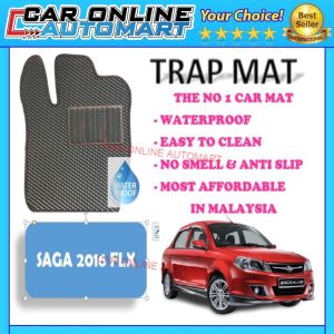 Saga 2016 FLX TrapMat Customize Car Floor Mat 100%Waterproof Anti Slip Easy to Clean(Front & Rear) - Proton Accessories