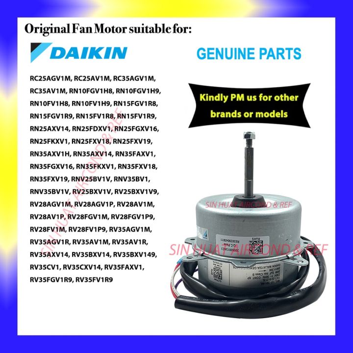 (ORIGINAL PART) DAIKIN Outdoor Fan Motor RV28FV1P9 RV RN10FV1H8