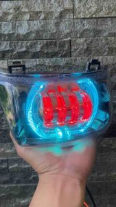 REFLEKTOR LAMPU DEPAN SUPRA X LAMA BILED PROJIE LED KECE