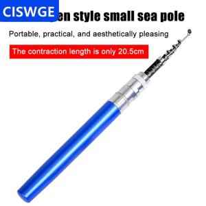 [COD] CISWGE Ultra Short Pocket Rods Steelhead Fishing Rods Small Micro Mini Fishing Rods 1m 1.4m 1.6 Drum Reel Ice Fishing