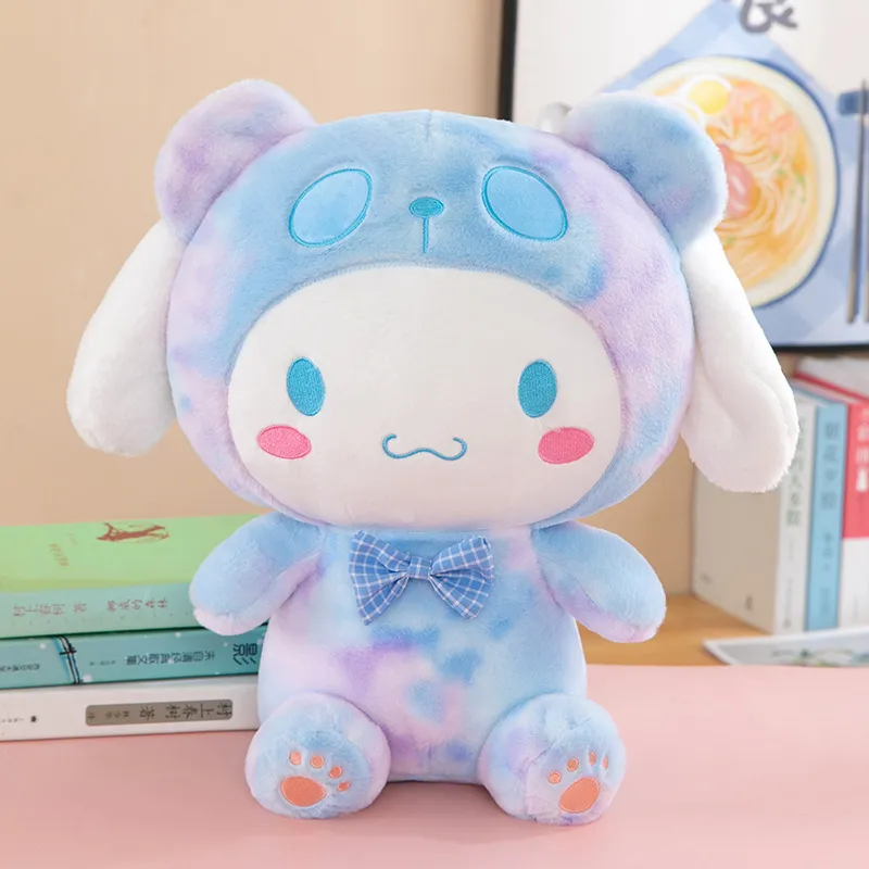 Kawaii Sanrio Kuromi MyMelody Cinnamoroll Anime Tie-Dye Plush Toy Shape  Shift Doll Cute Girlfriend Gift Stuffed Plushies Cushion