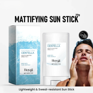 Mens UV Mild Matte Barrier Sunscreen Stick Mens Sunscreen Stick Protect Skin Moisturizing Matte Hyaluronic Acid Isolation UV Protection Stick Gentle moisturizing UV shielding and skin protection
