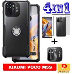 PROMO PAKET 4 IN 1 CASE XIAOMI POCO X5 PRO 5G / POCO X5 5G / POCO M5S 2022 SOFCASE SUPER SLIM EXCELLENT CINCIN RINKG