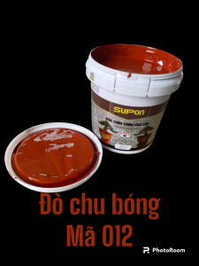 (GIÁ XƯỞNG) Sơn màu ĐỎ CHU BÓNG Sơn chậu cảnh chuyên dụng ngoại thất (Kháng kiềm sơn gốc nước hệ sơn BÓNG)