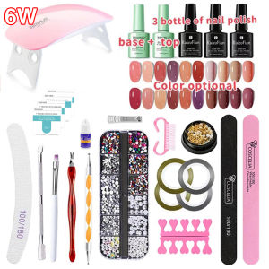 Gel Polish Complete Set 21pcs Manicure Set 36W/54W UV Light Nail Dryer color nail polish+base+top coat Nails Set Kit Complete