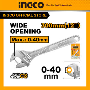 Mỏ lết lớn 300mm 12inch INGCO HADW131122 kích thước điều chỉnh tối đa 0-40mm