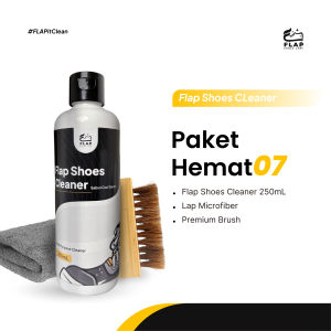 Flap Shoes Care - Pembersih Sepatu Putih & Warna Shoe Cleaner Kit Premium 250mL