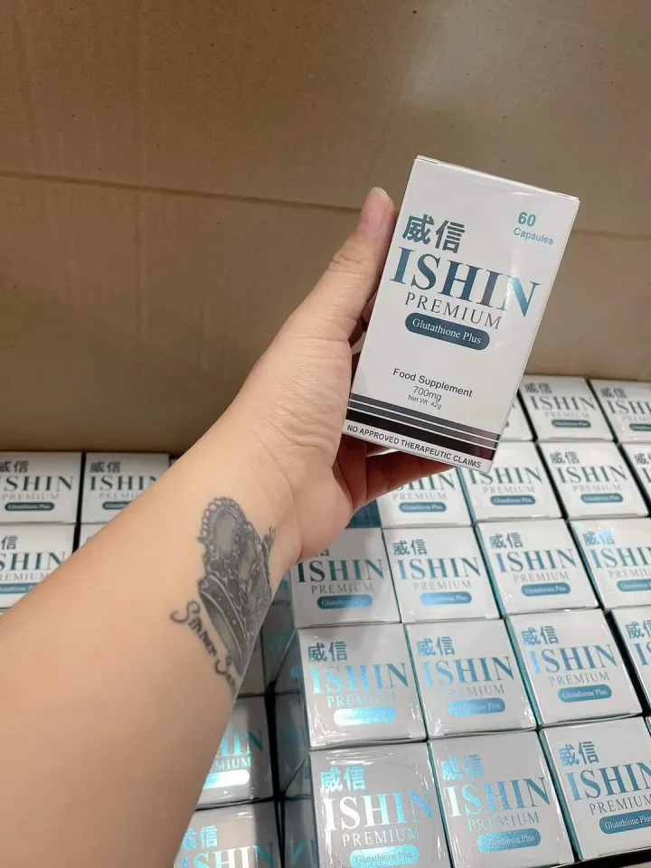 ishin premium glutathione plus ISHIN Glutathione Premium Glutathione Plus Food Supplement, 60 Capsules