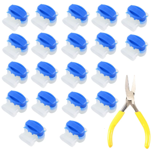 Self Stripping Wire Connectors Waterproof Connectors set for 22 to 14 AWG Cables for Robotic Lawn Mowers & Irrigation