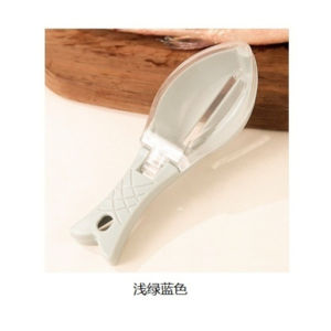 Fish Scaler with Lid Fish Scale Planer Scraper Fish Scaling Brush Fish Scaler