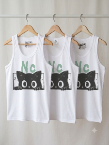 SD020-BC Cat eye print Sando for Boys kids and Teens 2-13yrs old