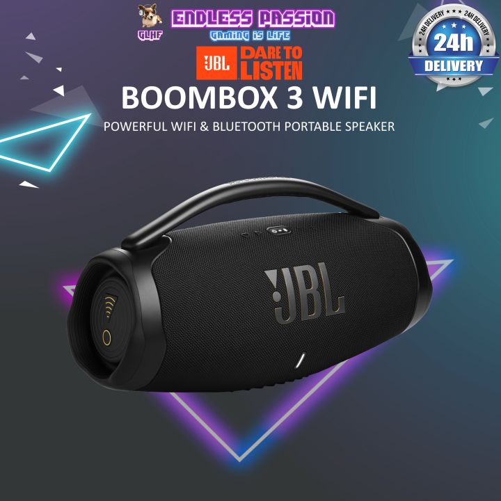 JBL Boombox Wifi Wireless Speaker (BLACK) Lazada Singapore