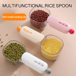 Kitchen Multifunctional Scooping Spoon Large Capacity Kitchen Rice Spoon Powder And Grains PP Plastic Scooper Scoop For Ice Cubes