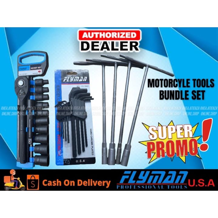 Hot Flyman Tools Original Package Tools Panggilid Set For Motorcycle