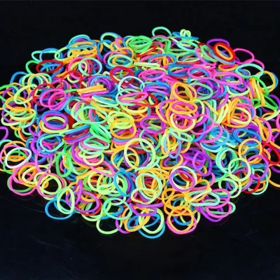 600Pcs Rainbow Rubber Loom Bands Loom Refill DIY Bracelet Anklet