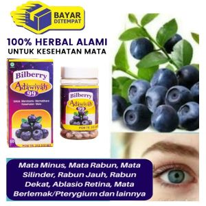 OBAT MATA BILBERRY ADAWIYAH ISI 60 KAPSUL BERHOLOGRAM ASLI BPOM