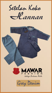 Baju Koko Anak Hannan By Mawar Mawar Fashion - exclusive simple design - Koko Anak Lis Premium