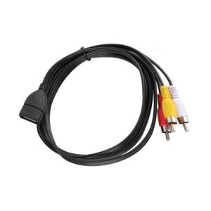 150CM Stable USB To 3RCA Male Cable Ensures Clear Auditory And Video Transmission For Multiple Devices